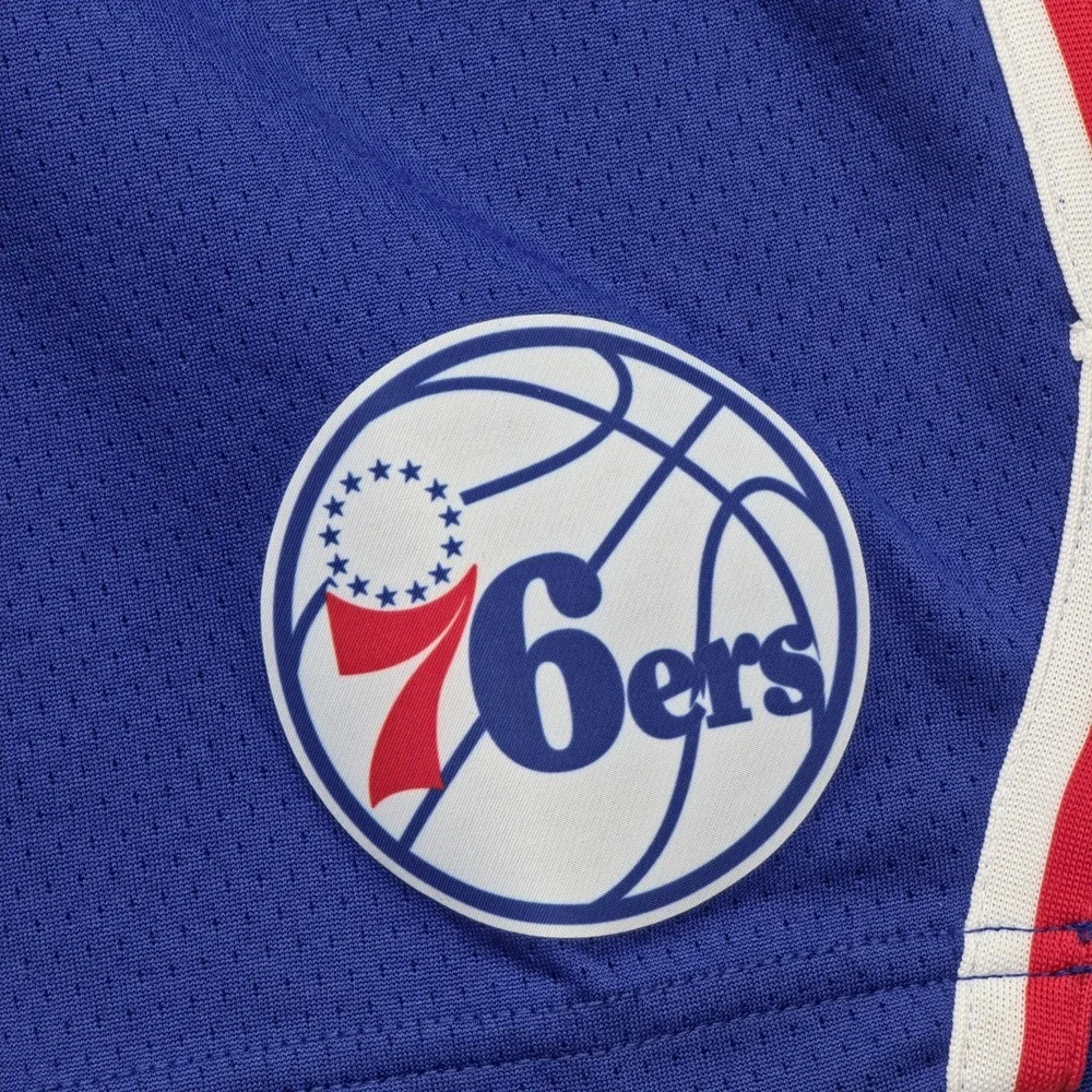 Nike‎ Philadelphia 76ers Youth Shorts Size L 14/16 NBA Blue Basketball New 9Z2B7
